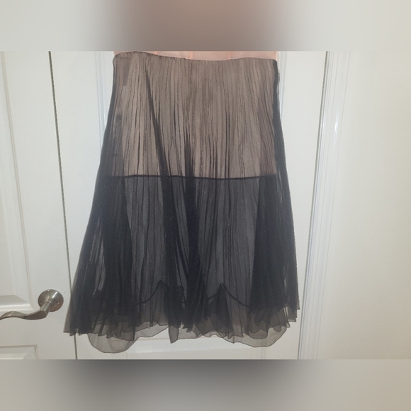 NWT PRADA PLEATED COLORBLOCK ORGANZA DRESS SIZE IT 40 / US 4 - Picture 9 of 15